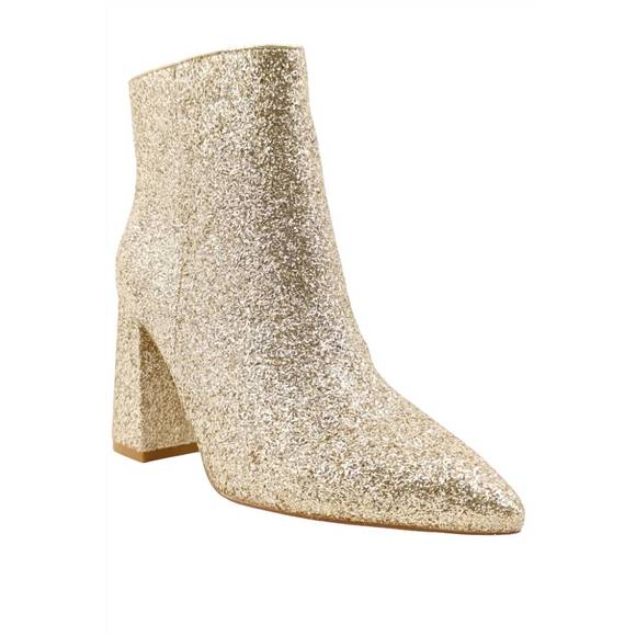 NEW SHU SHOP veronica boot in gold glitter - Picture 1 of 4
